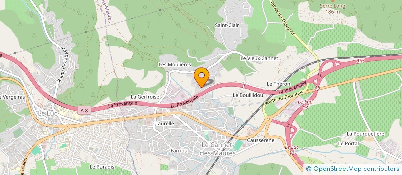 localisation de l'entreprise MONSIEUR CHRISTOPHE CAVANNA  LE CANNET-DES-MAURES