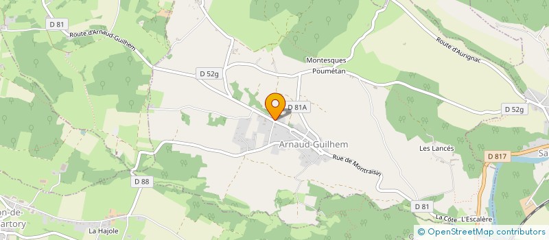 localisation de l'entreprise MONSIEUR CHRISTOPHE CAVE  ARNAUD-GUILHEM