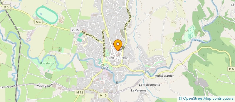 localisation de l'entreprise MONSIEUR CHRISTOPHE CAVELAN à SAINT-GALMIER