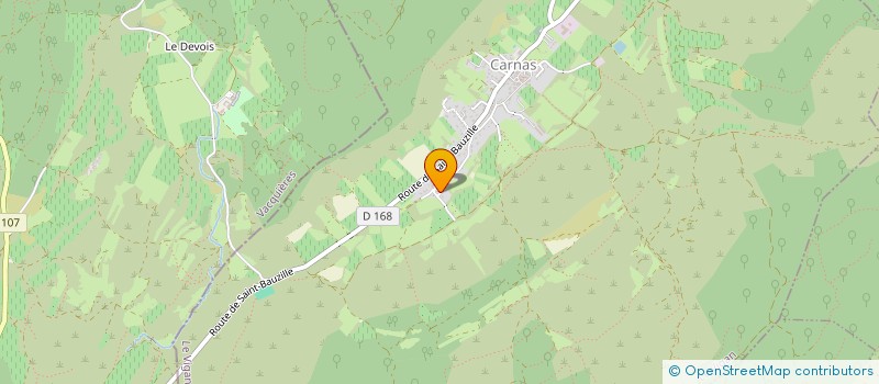 localisation de l'entreprise MONSIEUR CHRISTOPHE CAVELIER D'ESCLAVELLES  CARNAS