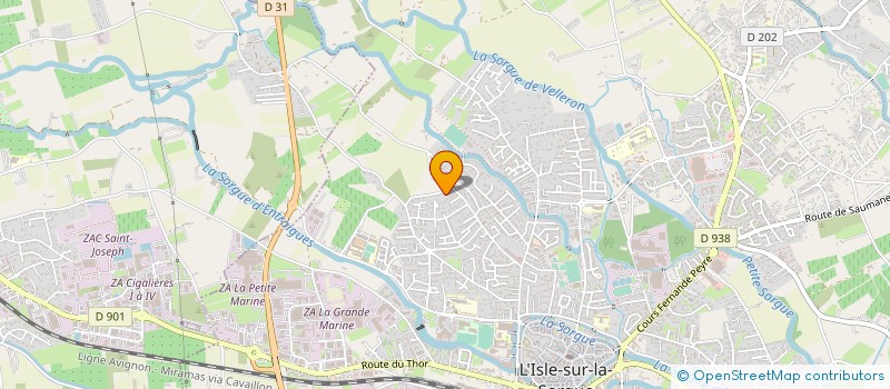 localisation de l'entreprise MONSIEUR CHRISTOPHE CAYUELA à L'ISLE-SUR-LA-SORGUE