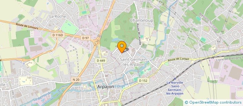 localisation de l'entreprise MONSIEUR CHRISTOPHE CAZIER à SAINT-GERMAIN-LES-ARPAJON