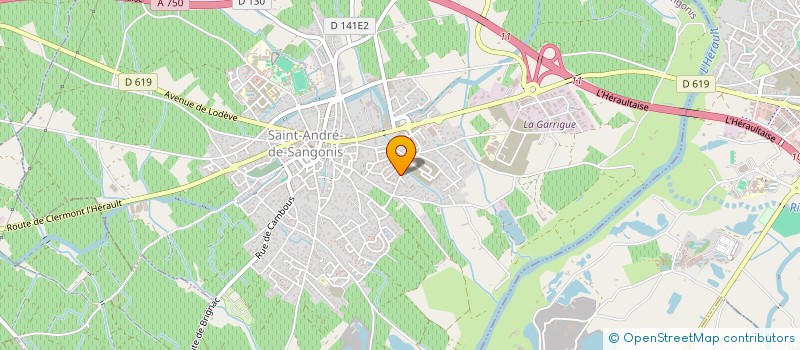 localisation de l'entreprise MONSIEUR CHRISTOPHE CEBERAN  SAINT-ANDRE-DE-SANGONIS