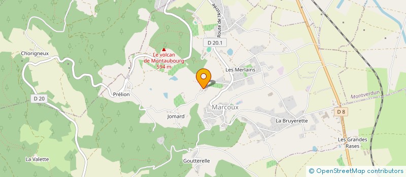 localisation de l'entreprise MONSIEUR CHRISTOPHE CELLIER  MARCOUX