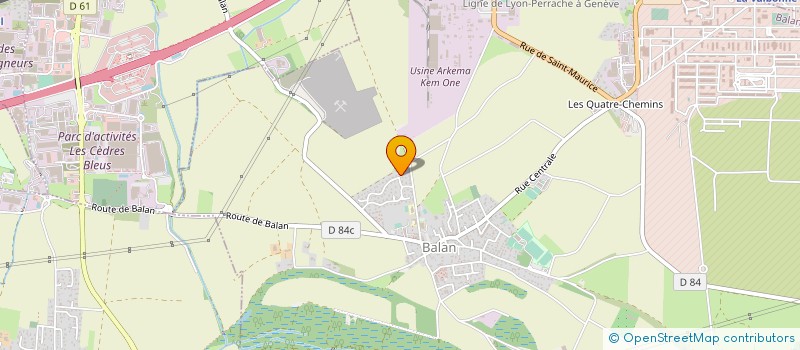 localisation de l'entreprise MONSIEUR CHRISTOPHE CERUTTI  BALAN