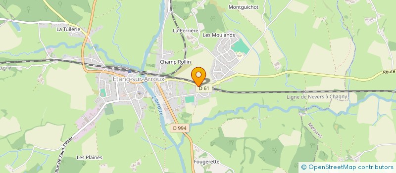 localisation de l'entreprise MONSIEUR CHRISTOPHE CERVO  ETANG-SUR-ARROUX