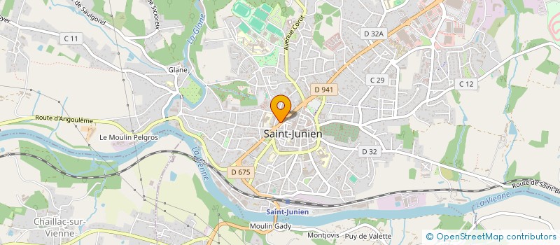 localisation de l'entreprise MONSIEUR CHRISTOPHE CHABANNE  SAINT-JUNIEN