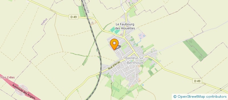 localisation de l'entreprise MONSIEUR CHRISTOPHE CHABE  BAILLEUL-SIR-BERTHOULT