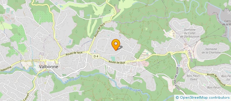 localisation de l'entreprise MONSIEUR CHRISTOPHE CHABERT  VALBONNE