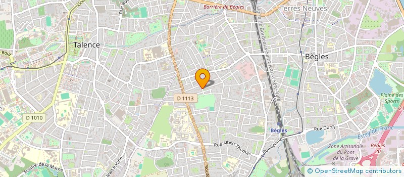 localisation de l'entreprise MONSIEUR CHRISTOPHE CHABIRON à BEGLES