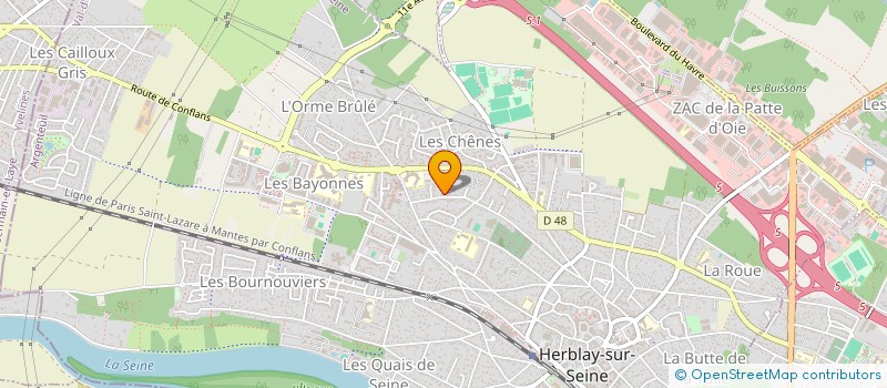 localisation de l'entreprise MONSIEUR CHRISTOPHE CHADEAU  HERBLAY-SUR-SEINE