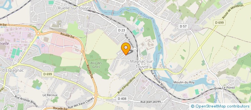 localisation de l'entreprise MONSIEUR CHRISTOPHE CHAGNAUD  MAGNAC-SUR-TOUVRE