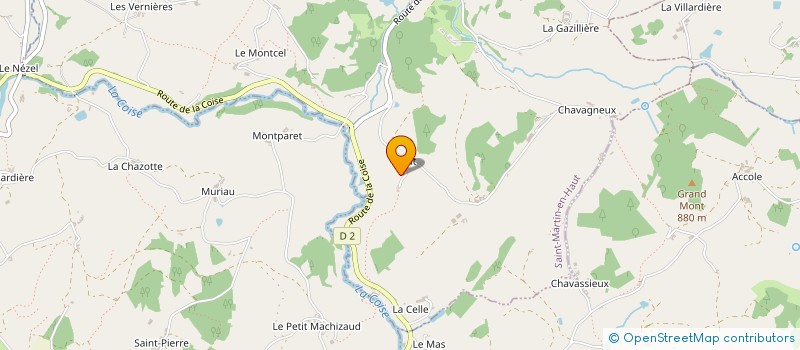 localisation de l'entreprise MONSIEUR CHRISTOPHE CHAMBE à SAINT MARTIN EN HAUT