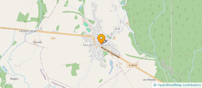 localisation de l'entreprise MONSIEUR CHRISTOPHE CHAMBERLIN  AUVILLERS-LES-FORGES