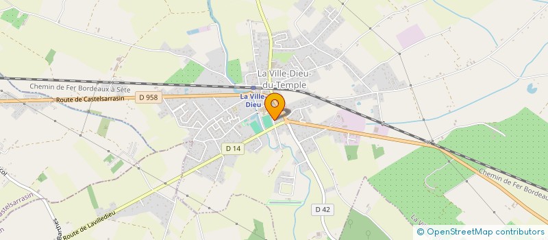 localisation de l'entreprise MONSIEUR CHRISTOPHE CHAMBERT  LA VILLE-DIEU-DU-TEMPLE