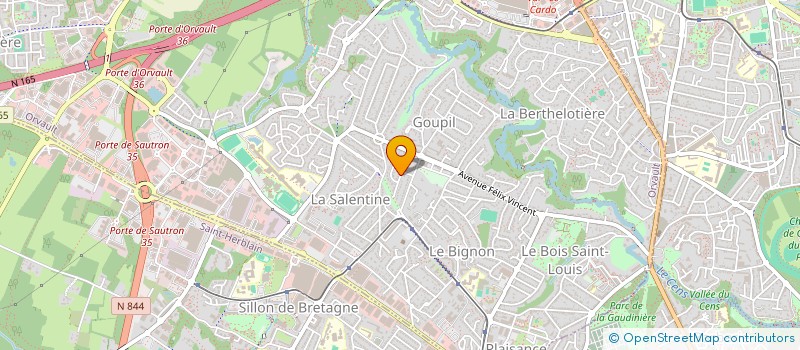 localisation de l'entreprise MONSIEUR CHRISTOPHE CHAMBLAIN à ORVAULT