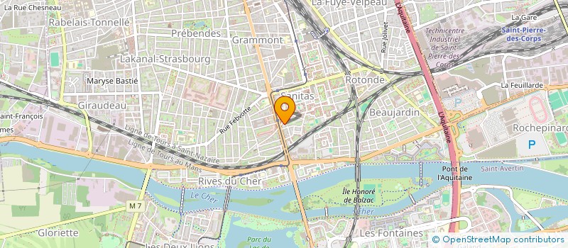 localisation de l'entreprise MONSIEUR CHRISTOPHE CHAMPEAU  TOURS