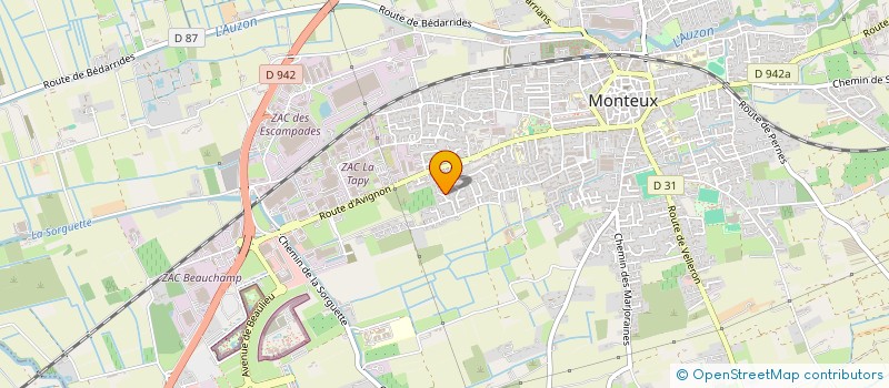 localisation de l'entreprise MONSIEUR CHRISTOPHE CHAMPETIER  MONTEUX