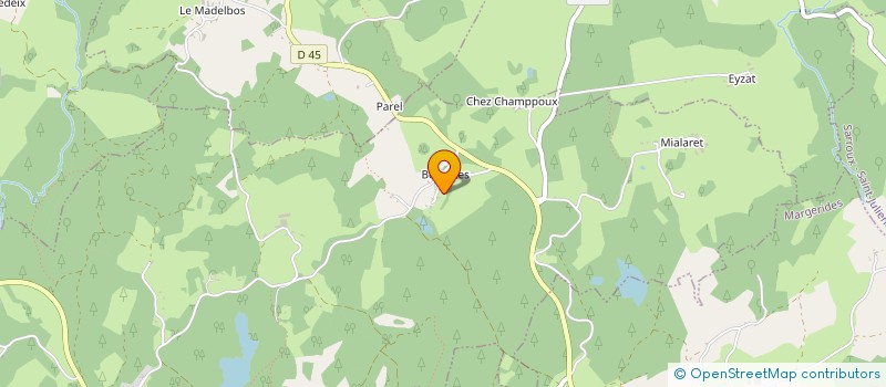 localisation de l'entreprise MONSIEUR CHRISTOPHE CHAMPOUX  SAINT-VICTOUR