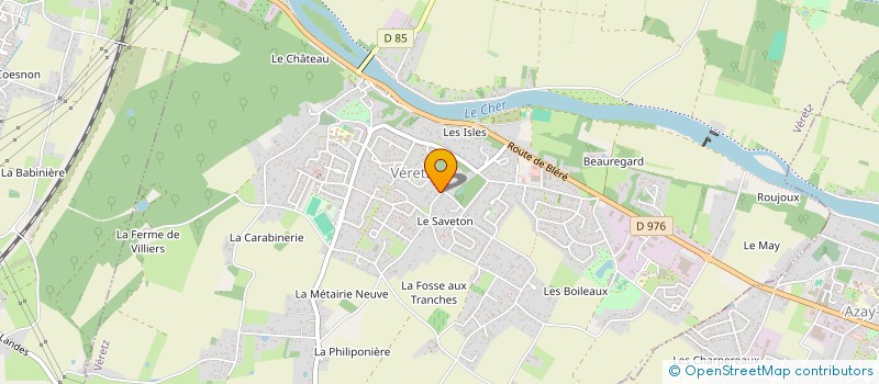 localisation de l'entreprise MONSIEUR CHRISTOPHE CHANDOUINEAU  VERETZ