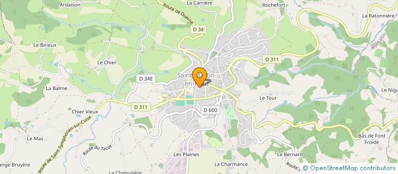 localisation de l'entreprise MONSIEUR CHRISTOPHE CHANTRE  SAINT-MARTIN-EN-HAUT