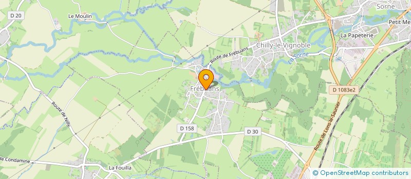 localisation de l'entreprise MONSIEUR CHRISTOPHE CHANUSSOT  FREBUANS