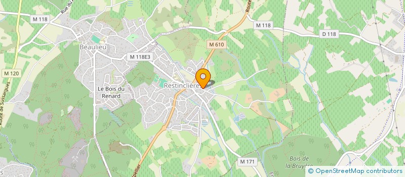 localisation de l'entreprise MONSIEUR CHRISTOPHE CHAPEAU  RESTINCLIERES