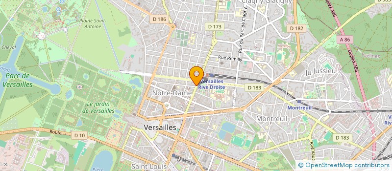 localisation de l'entreprise MONSIEUR CHRISTOPHE CHAPLAIN à VERSAILLES