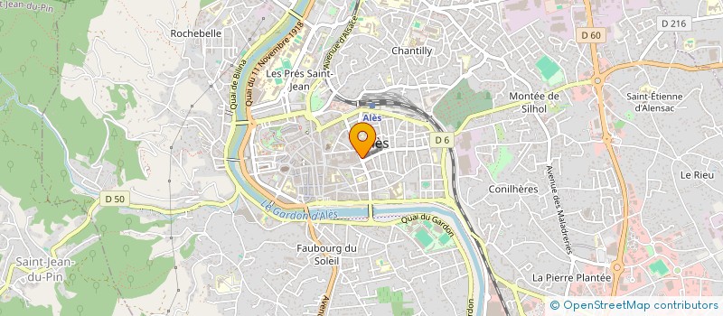 localisation de l'entreprise MONSIEUR CHRISTOPHE CHAPON  ALES