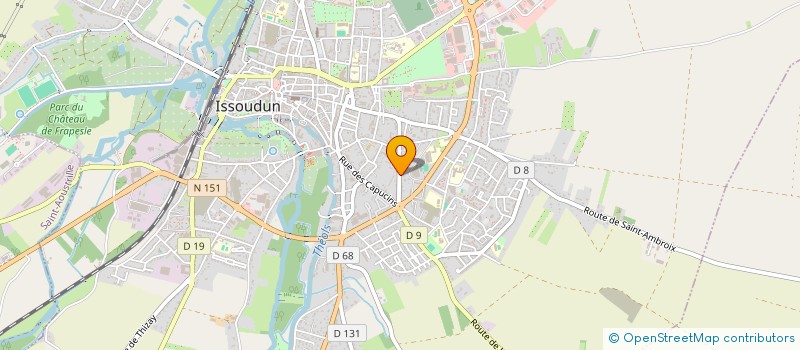 localisation de l'entreprise MONSIEUR CHRISTOPHE CHARBONNIER à ISSOUDUN
