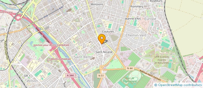 localisation de l'entreprise MONSIEUR CHRISTOPHE CHARDON  REIMS