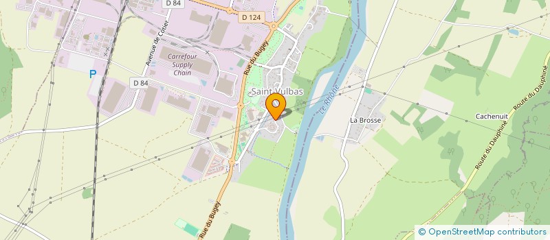 localisation de l'entreprise MONSIEUR CHRISTOPHE CHARDON  SAINT-VULBAS