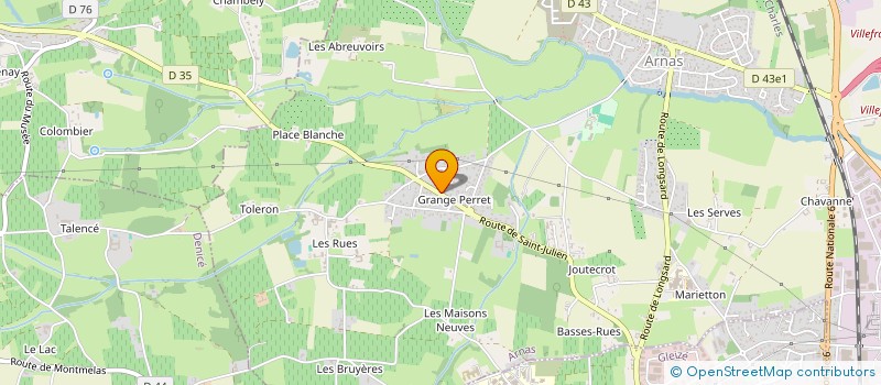 localisation de l'entreprise MONSIEUR CHRISTOPHE CHARDON à ARNAS
