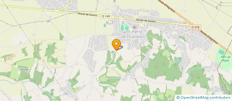 localisation de l'entreprise MONSIEUR CHRISTOPHE CHARDONNET à SAINT-PIERRE-DE-CHANDIEU