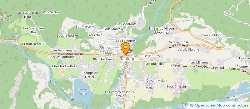 localisation de l'entreprise MONSIEUR CHRISTOPHE CHARLES  TANINGES