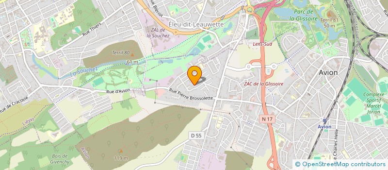 localisation de l'entreprise MONSIEUR CHRISTOPHE CHARLET  AVION