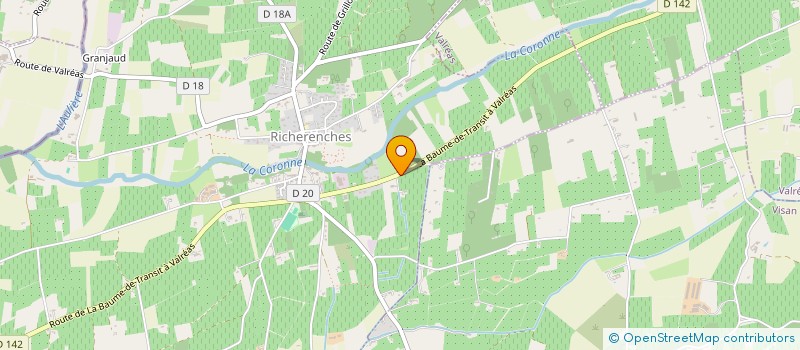 localisation de l'entreprise MONSIEUR CHRISTOPHE CHARRANSOL  RICHERENCHES