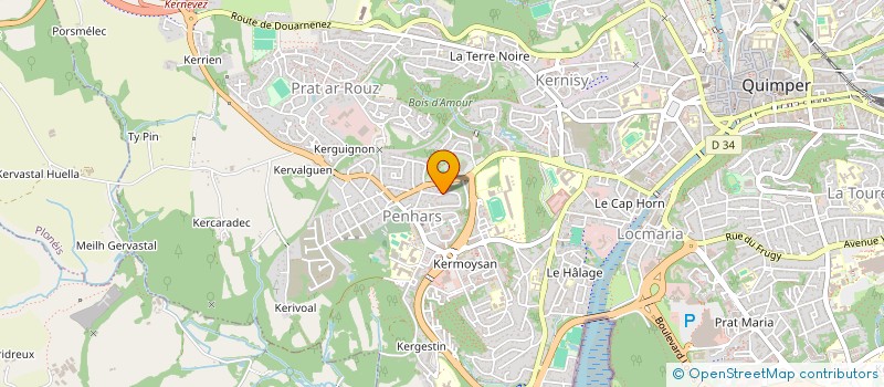 localisation de l'entreprise MONSIEUR CHRISTOPHE CHARRET à QUIMPER