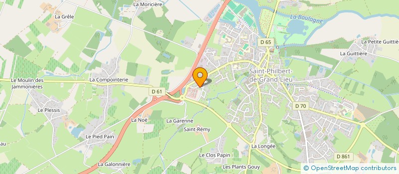 localisation de l'entreprise MONSIEUR CHRISTOPHE CHARRIER à SAINT-PHILBERT-DE-GRAND-LIEU