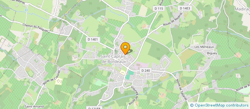 localisation de l'entreprise MONSIEUR CHRISTOPHE CHARRIERE  SAINT-CAPRAIS-DE-BORDEAUX