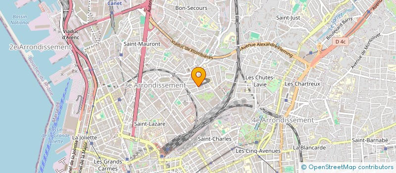 localisation de l'entreprise MONSIEUR CHRISTOPHE CHARRO  MARSEILLE