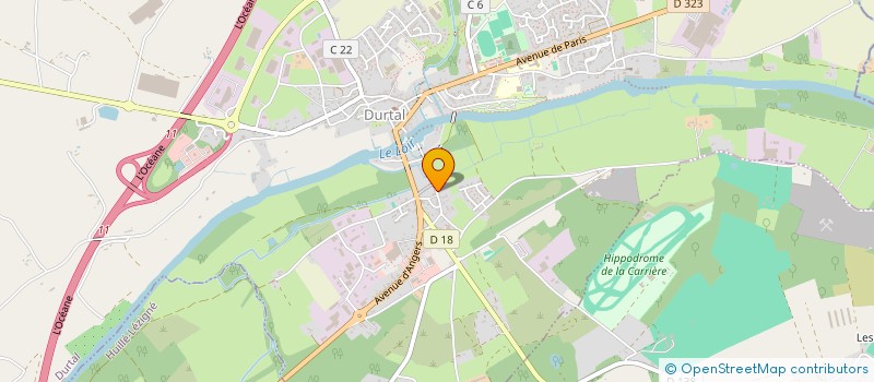 localisation de l'entreprise MONSIEUR CHRISTOPHE CHARTIER  DURTAL