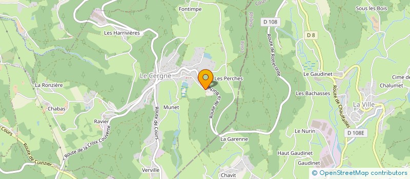 localisation de l'entreprise MONSIEUR CHRISTOPHE CHARVET  LE CERGNE