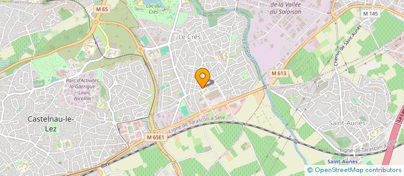 localisation de l'entreprise MONSIEUR CHRISTOPHE CHASSAIN  LE CRES