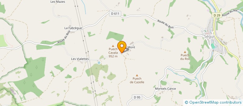 localisation de l'entreprise MONSIEUR CHRISTOPHE CHASTAN  SEGUR