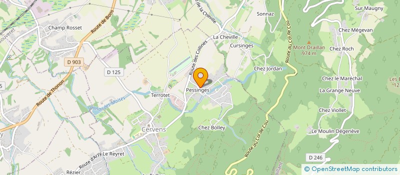 localisation de l'entreprise MONSIEUR CHRISTOPHE CHATEL  CERVENS