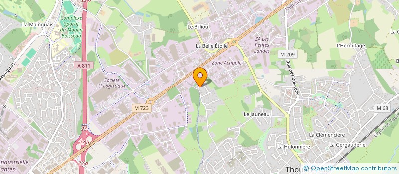 localisation de l'entreprise MONSIEUR CHRISTOPHE CHATELIER à THOUARE-SUR-LOIRE