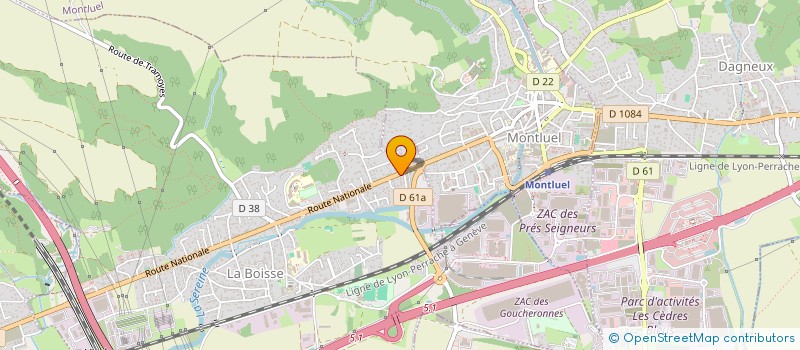 localisation de l'entreprise MONSIEUR CHRISTOPHE CHATILLON à LA BOISSE