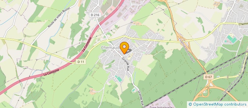 localisation de l'entreprise MONSIEUR CHRISTOPHE CHAUDEY  CHEMAUDIN ET VAUX