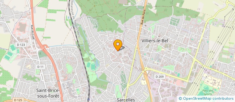 localisation de l'entreprise MONSIEUR CHRISTOPHE CHAUDRIN  SARCELLES